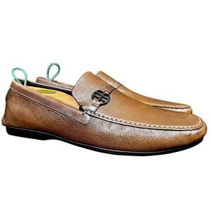 Men's Hugo Boss Brown Leather Driving Shoes Loafers - US 7